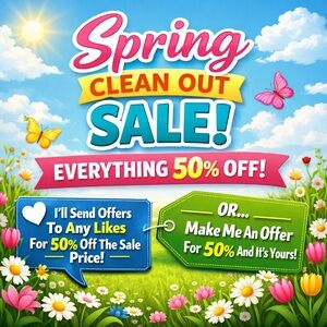 Spring Clean Out Sale Poster